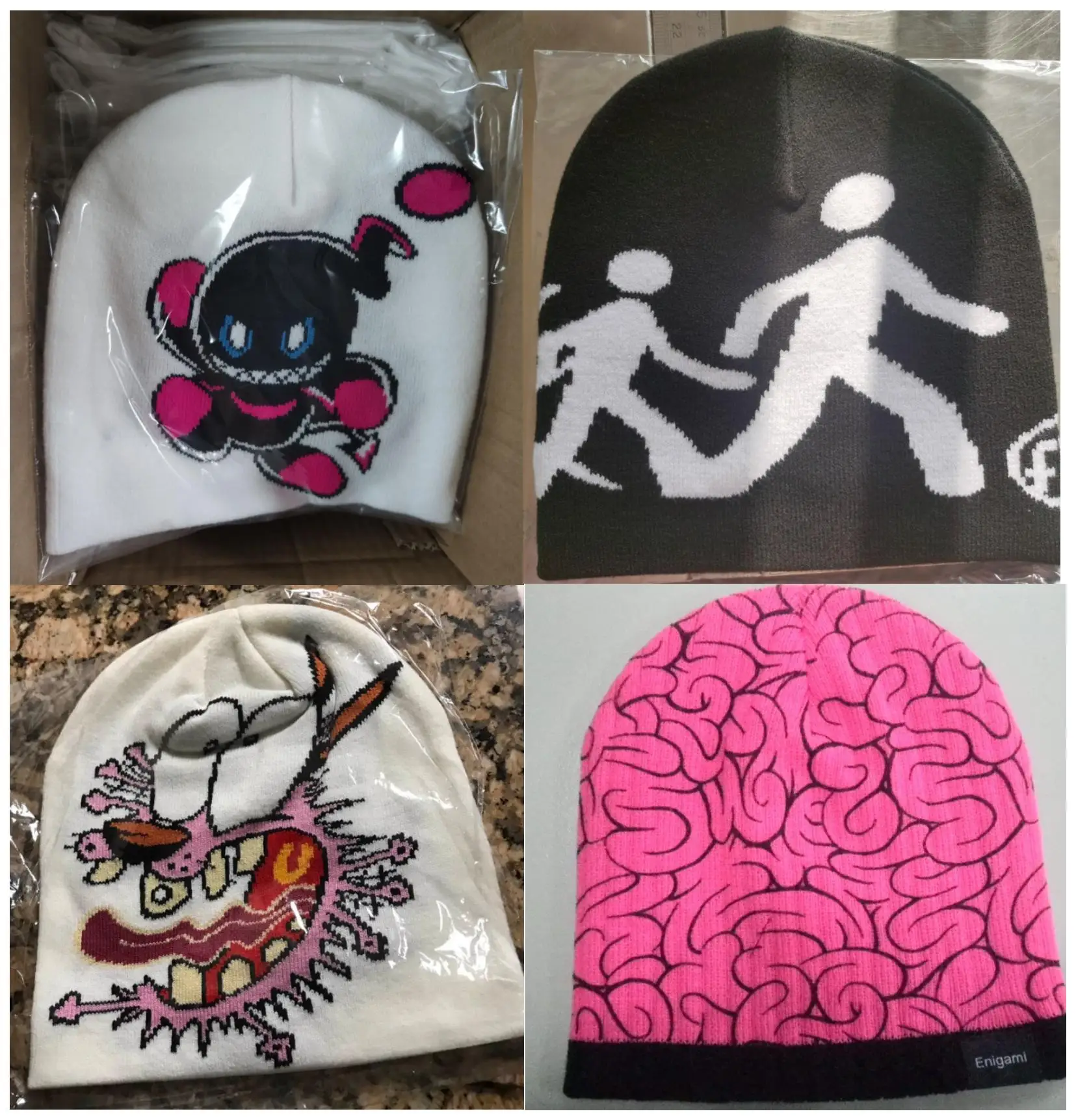wholesale custom beanie your own embroidery logo woven label 100% acrylic pom pom beanie hat / knitted beanie in winter hat