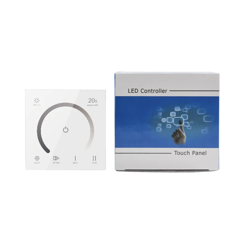 New Design Smart Panel Led Dimmer Touch Switch Wall Mounting Controller for Led Strip