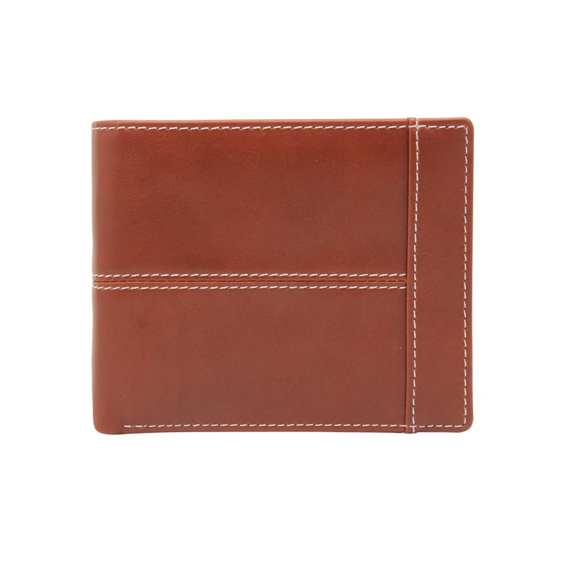 Oil waxy pu leather wallet quality leather id card wallet man manufacturer