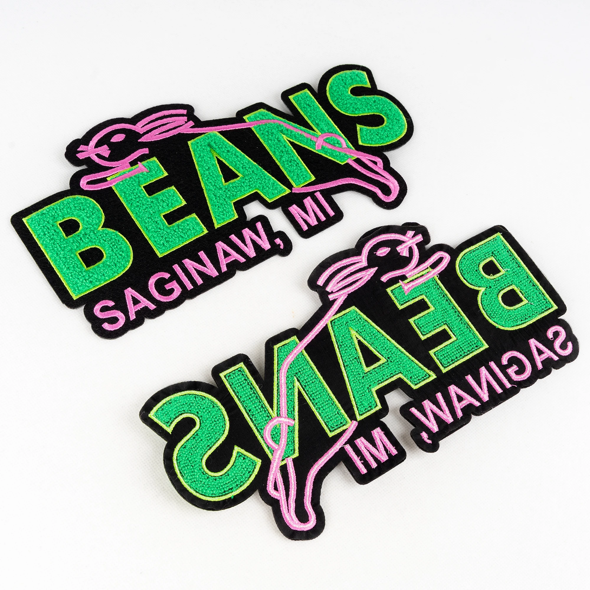 Toothbrush Embroidery And Computer Embroidery 3D Pattern Sequin Embroidery Patches