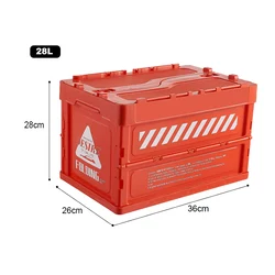 TARKA Multifunctional Plastic Folding Portable Storage Bin Boxes For Home Car Camping