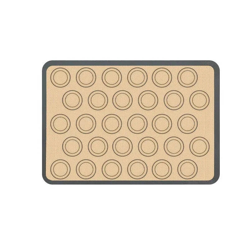 Factory direct supply kitchen pastry mat non-stick macaron silicone baking