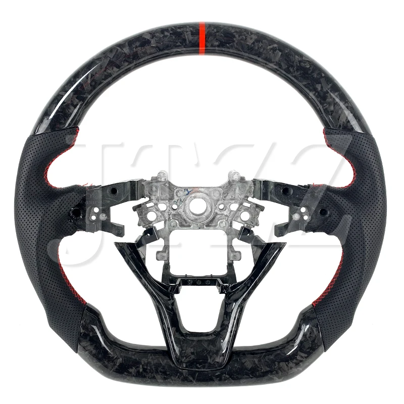 For Honda Accord 10th Perforated leather Forged carbon fiber car Steering Wheel 2018 2019 2020 2021 2022 2023 2024