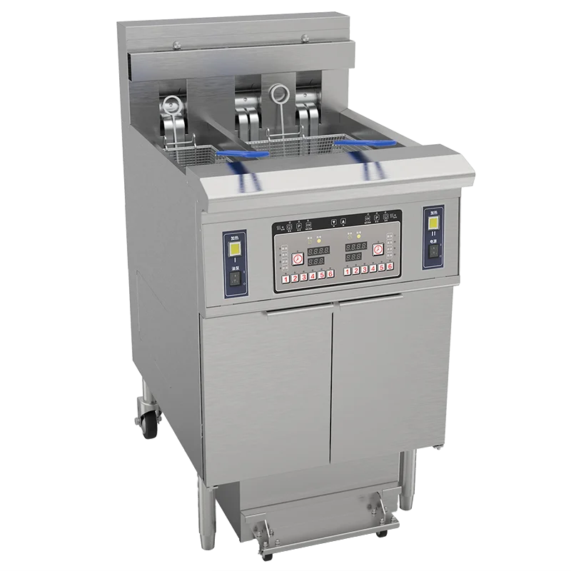 Commercial Vertical Gas Deep Fryer fried Oil fryer for Potato Chips Chicken