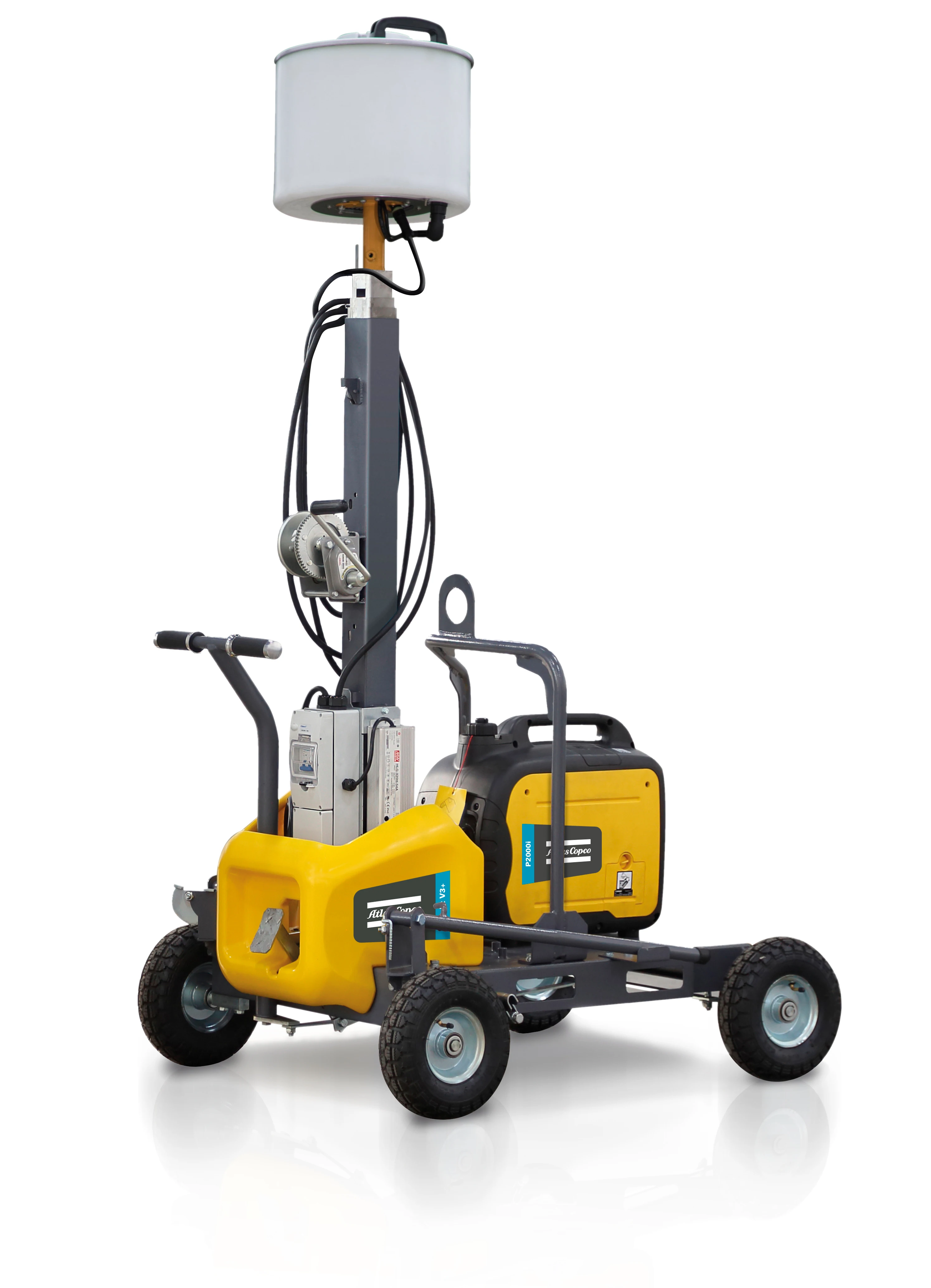 Atlas Copco HiLight V4+ V5+ Manual Portable Light Towers Outdoor 5m LED Electric Lighting Car for Industrial Use AC Power Source