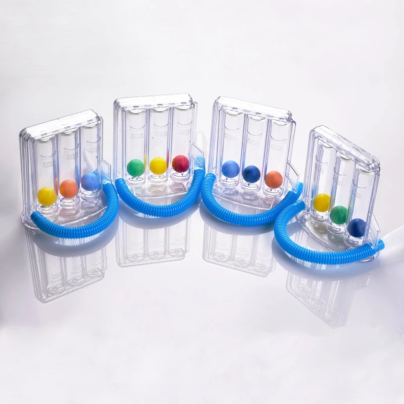 Three ball Medical Incentive Deep Breathing Exerciser Spirometer