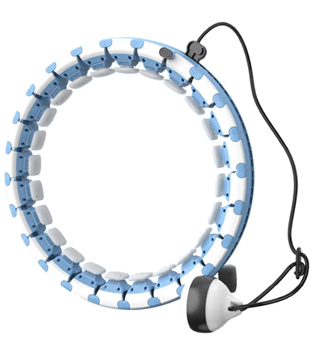 fitness color changing intelligent padded hula hoops 24 knots smart hula hoops, weighted hulahoop with ball
