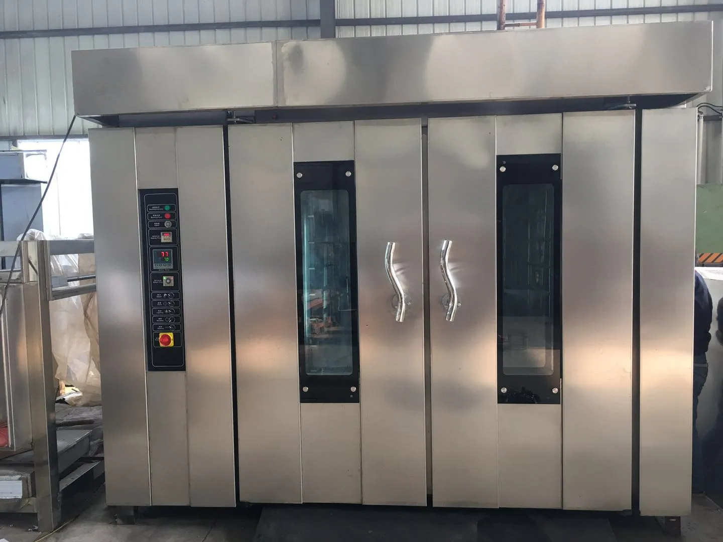 professional bakery equipment rotary baking oven 16 trays 32 trays 64 trays commercial electric gas chicken rotating oven