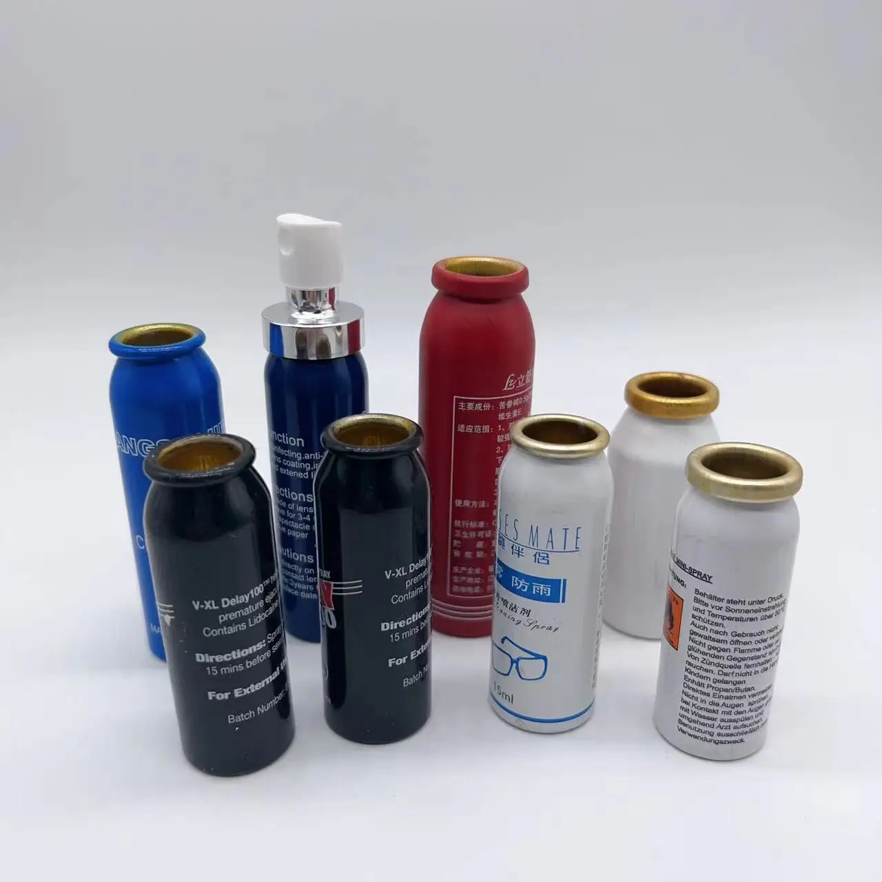 China Supplier Private Label Colored 200ml 300ml aerosol cans aluminum 40