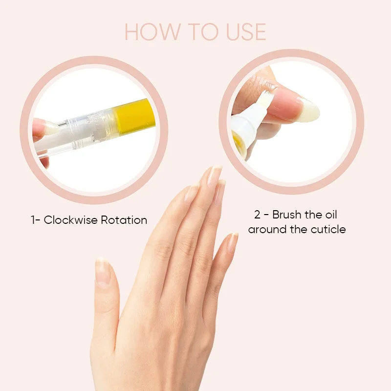 3ml Rejuvenation Nail Growth Oil Pen Cosmetics Nail Growth Serum for Strengthener and Growth Peeling Breaking Thin Nails