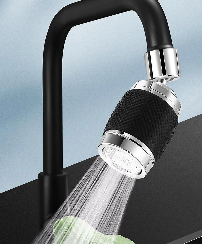 Faucet splash-proof pressurized 360 rotating kitchen silicone anti-scalding filter