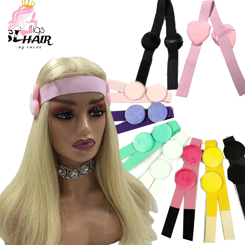 wholesale adjustable Custom Logo Elastic Wig Melt Band For Wigs lace hair edge slayer bands with Ear Protectors