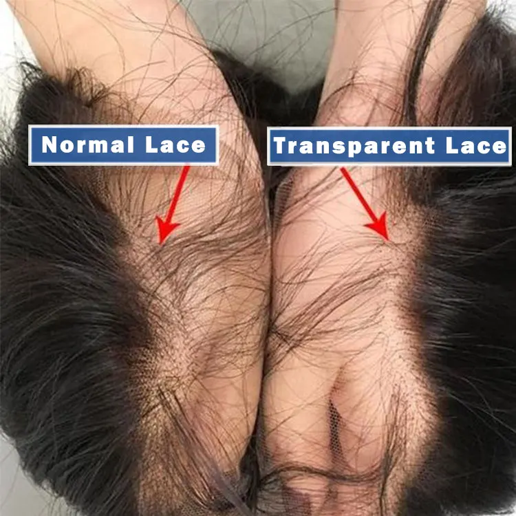 Factory Wholesale Top Selling Super Thin HD Transparent Lace Frontal/ Lace Closure