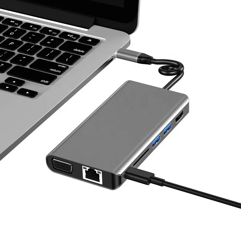 7-in-1 usb c hub headphone jack for macbook pro  Adapter