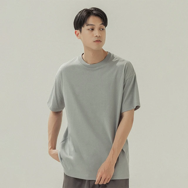 High Quality Short Sleeve Dropped Shoulder Oversized Blank T-Shirt For Wholesale