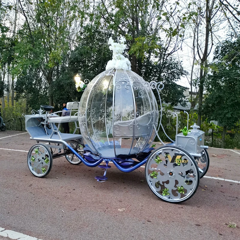 Customized White Pumpkin Carriage Wedding Cinderella Princess Horse Carriage for Sale