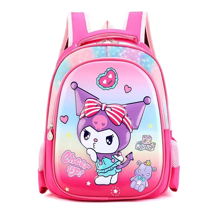 New Hot 14-inch Cartoon 3D Hardshell Sanrios Kitty Cat Schoolbag Super Heroes Boys And Girls Student Backpack For Grade 1-2 Kids