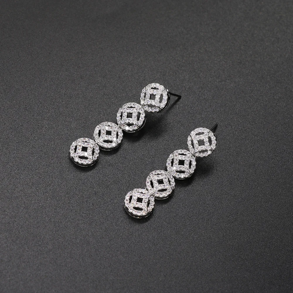 Guangzhou Fashion Jewelry Factory OEM and ODM Hot Sale Nigeria CZ Necklace Earring Bracelet Ring 4pcs Jewelry Set