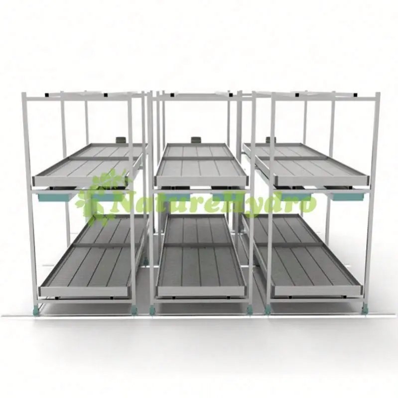 USA Agriculture Hydroponic Steel Plants Growing Rack Metal Rolling Plant Mobile Rack For Farm