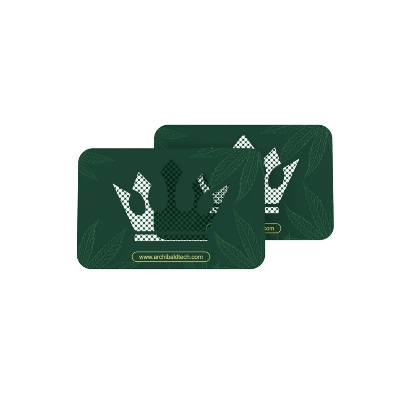 Archibald New Designed 0.3mm Shredder Card Grinder Metal Grinder Card Compact Precise grinding Green Smoke Spice Grinder Card