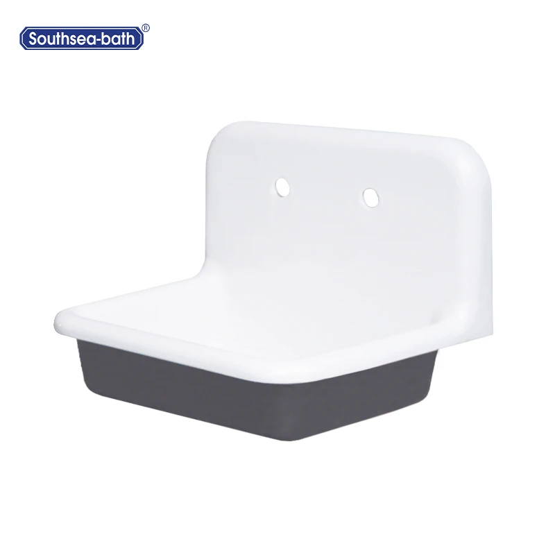 
square white sinks wall hung cast iron commercial sinks 