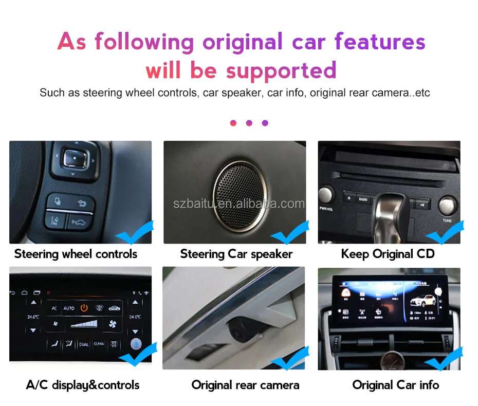 Android Car Stereo Multimedia Video DVD GPS Player For LEXUS ES ES250 ES300 ES350 ES300H 2013-2017 With Navigation WiFi