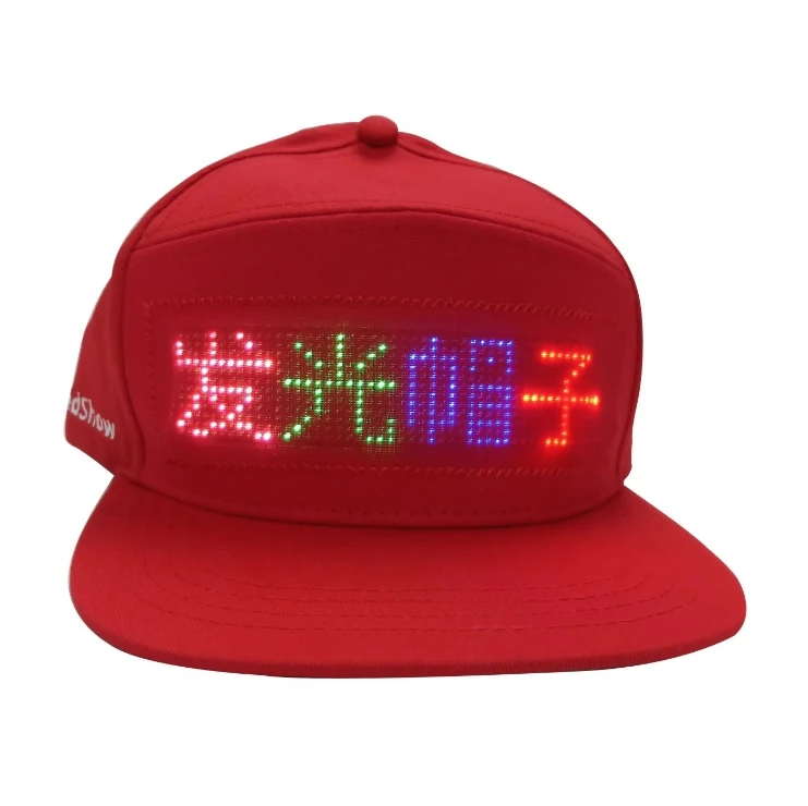 Sport Light up Cap Animated Flashing LED Display Hat