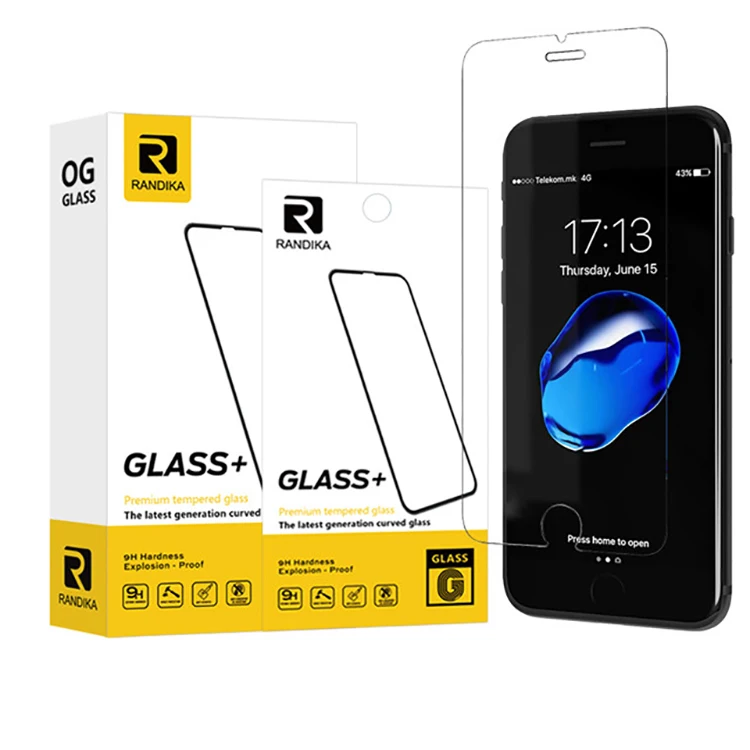 RANDIKA High-end Transparent tempered screen protector /silk print screen protector / privacy screen protector for Apple IPhone