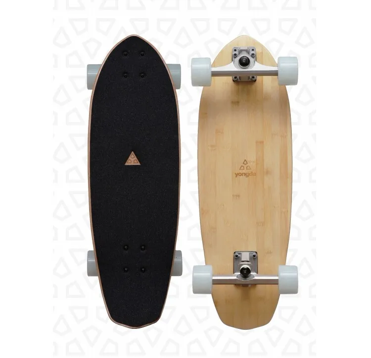 28 дюймов Pro Canadian Maple и Bamboo Surfskate доска мини-крейсер скейтборд с карвером грузовики поролоновая лента AQ2105