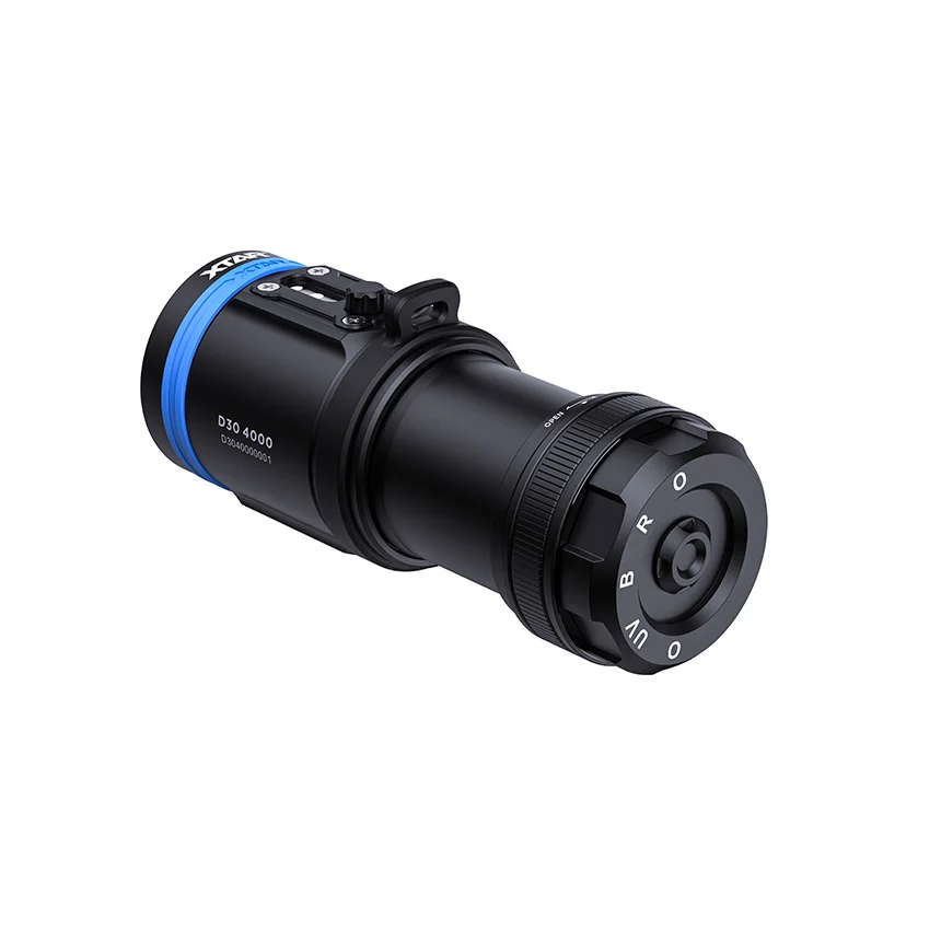 XTAR D30 4000lm аккумуляторная батарея IPX8 100 м видео фотографии погружения светодиодный фонарик