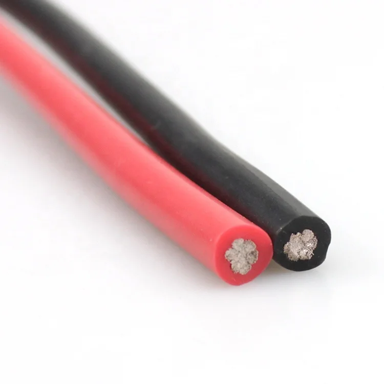 China Wholesale Heat Resistant Insulation cable High Flexible Silicone Rubber Power Wire Used For battery Car