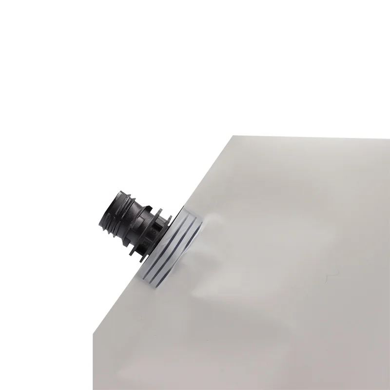 Wholesale Custom 34oz White Travel Hand Liquid Detergent Shampoo Water Packaging Bag For Soap Refillable Plastic Spout Pouch