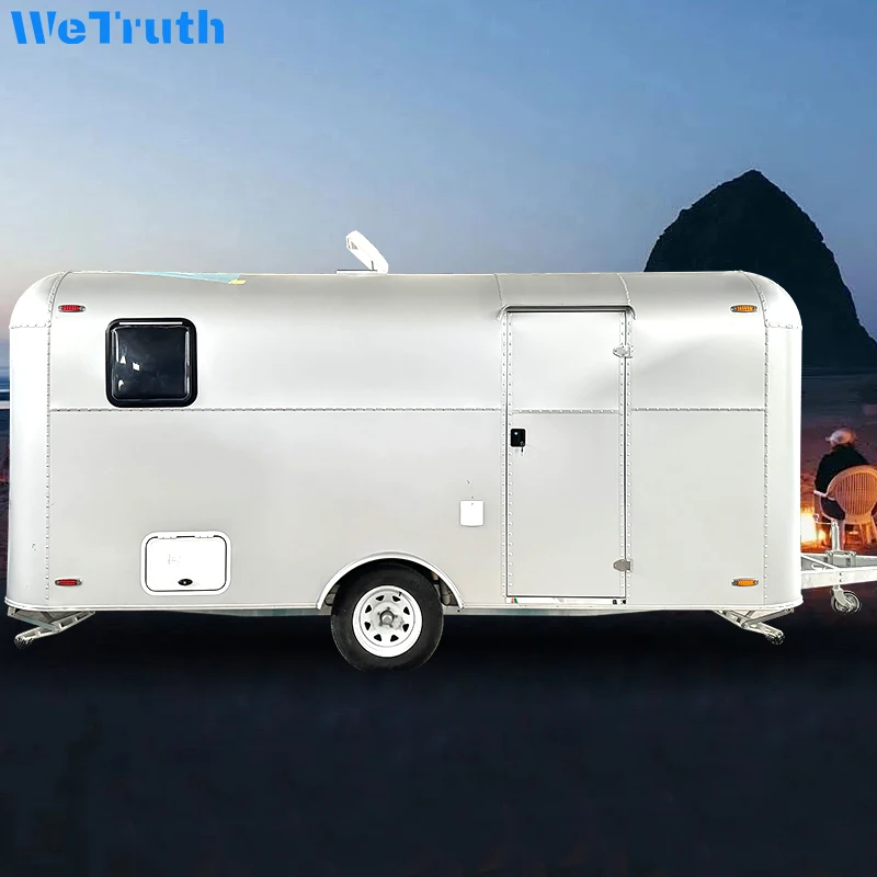 outdoor house 4x4 travel trailers pick up trailers off road caravans slide on Aluminum travel trailerss camping trailer home