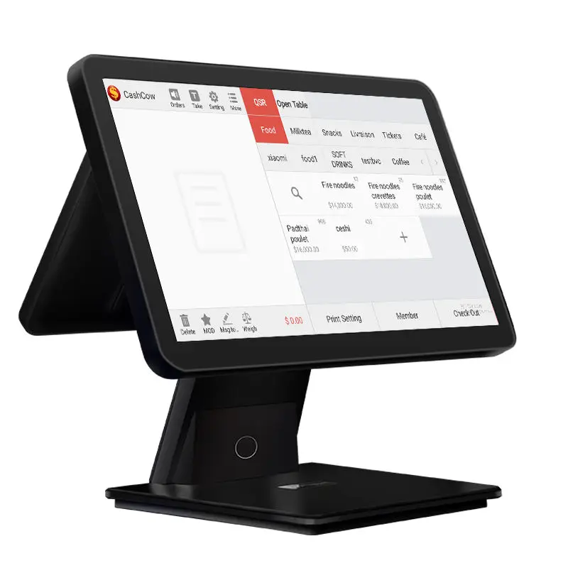 Android Pos System Terminal with Touch Screen with cashcow pos software