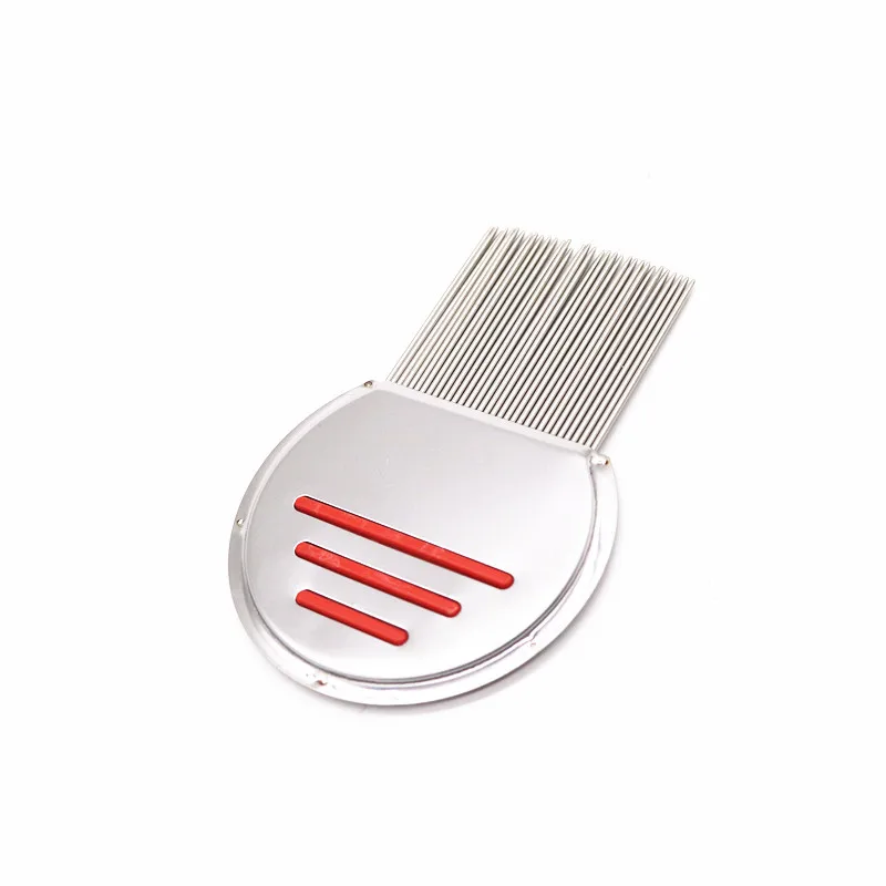 Factory Wholesale Pet Head Anti Lice Terminator Nit Metal Comb Three Lines Stainless Steel Lice Comb