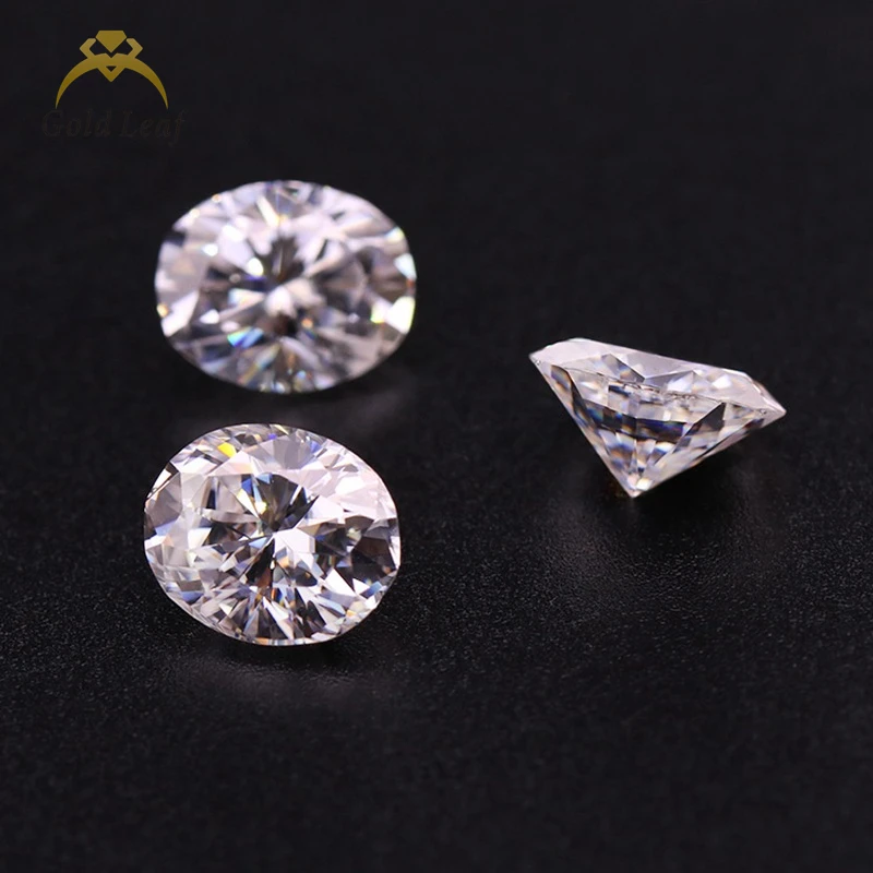 Goldleaf gems Oval cut loose moissanite stones VVS1 DEF color moissanite GRA Certificate pass diamond tester