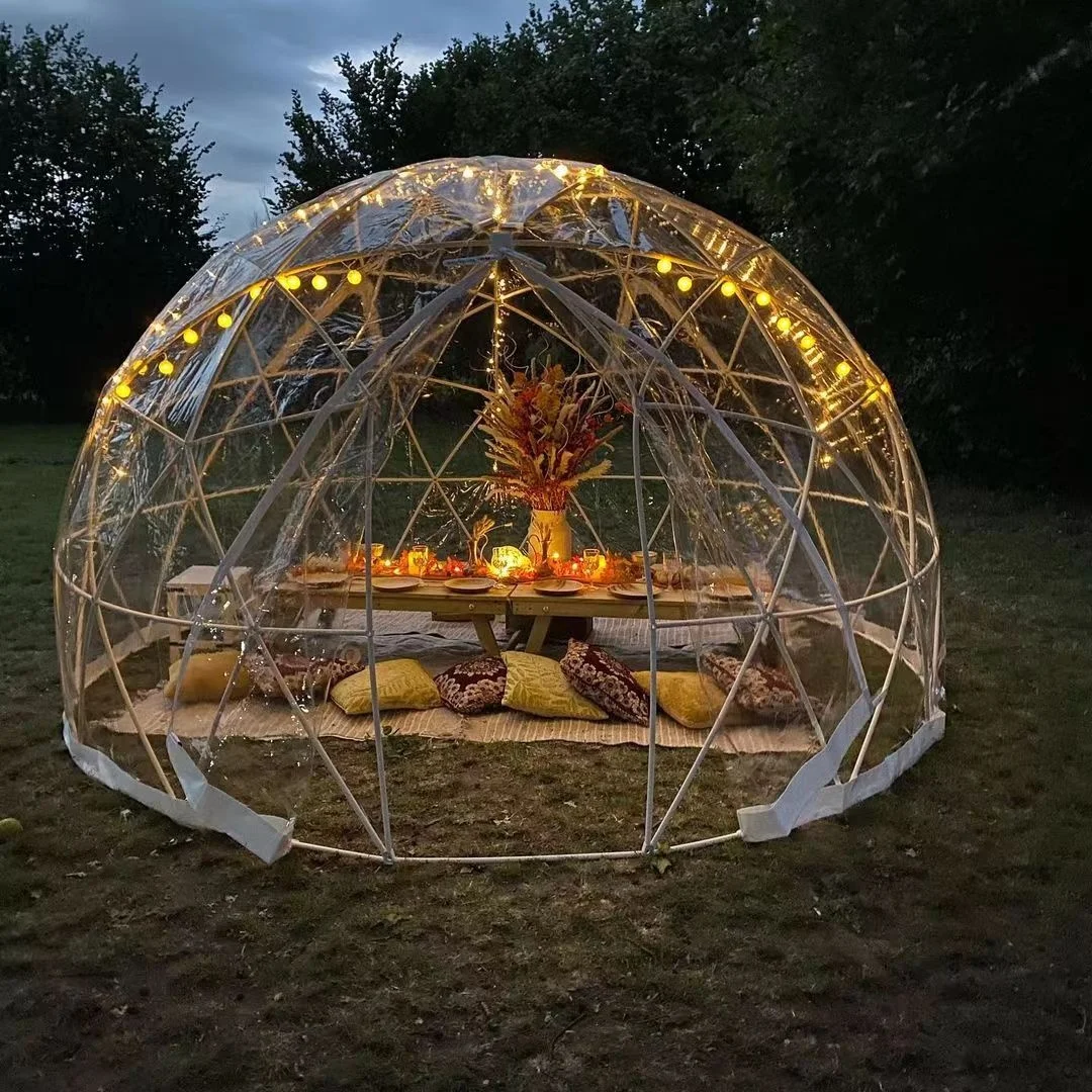 Buy 12ft plastic clear outdoor winter round garden geodesic tents