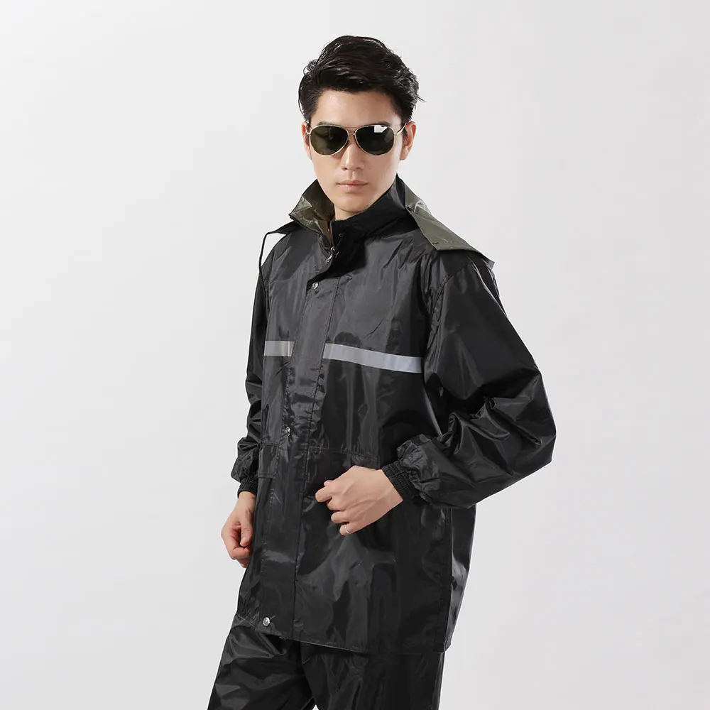 Reflective  Waterproof Workwear Uniform  Clothes High Visibility Traffic Patrol Protective Work Raincoat