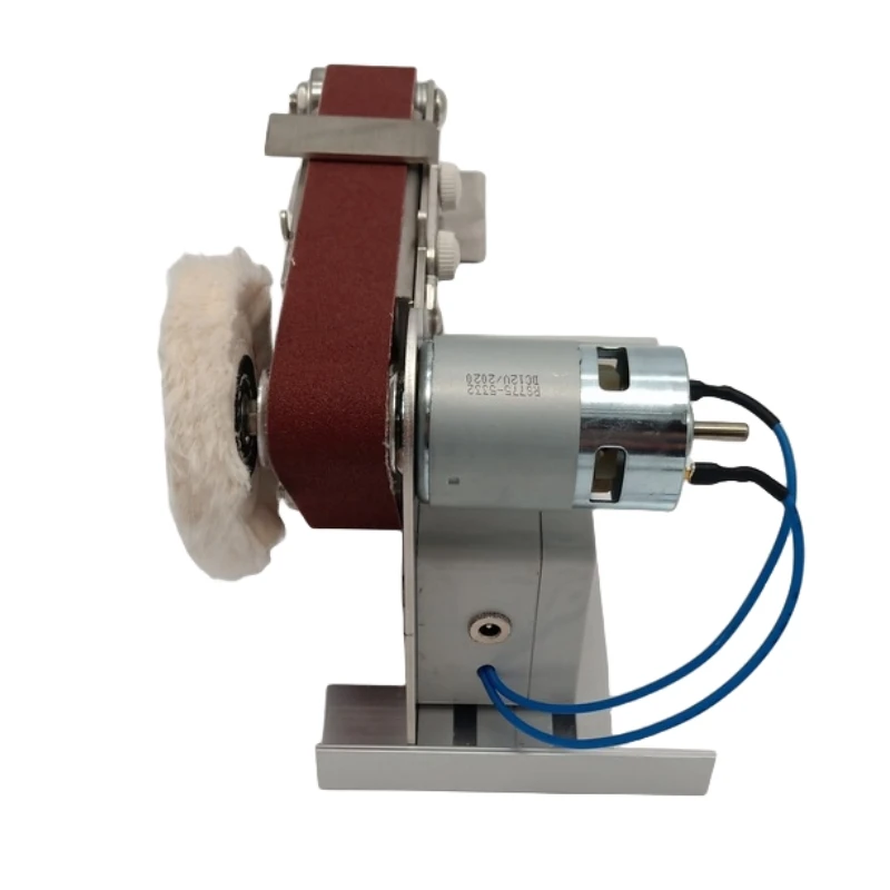 Electric Belt Sander Polishing-Grinding Sharpener Adjustable DIY Power Sanding Machine Cutter Edges Mini Bench Belt Grinder