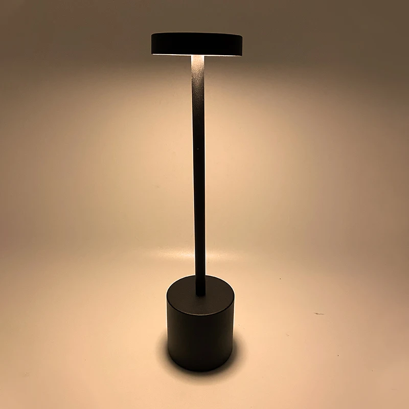 Touch Switch USB Charging LED Table Lamp Rechargeable Bedside Night Lights for Restaurant Hotel Use