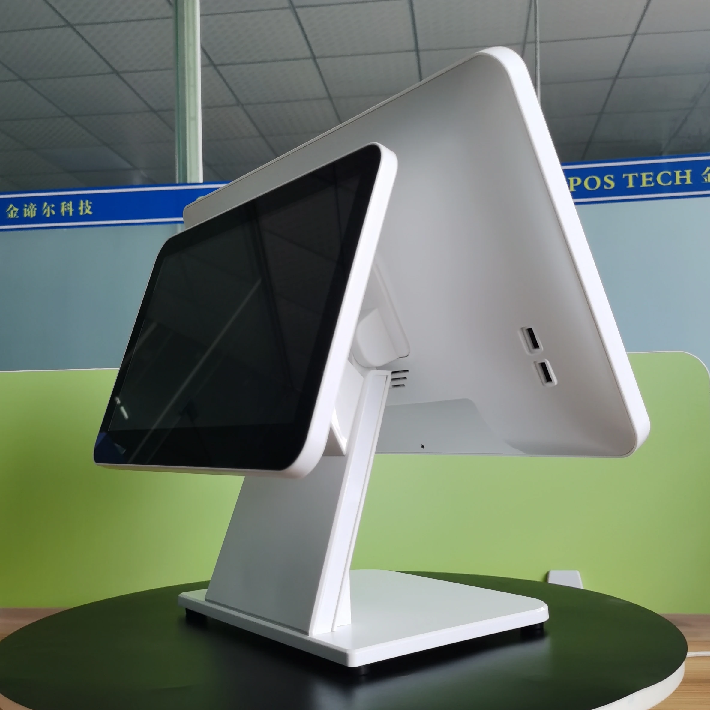 Epos System Black/White Dual Screen 15 Inch Capacitive Touch Cash Register Pos Systems/Reasonable Price Pos System With Software