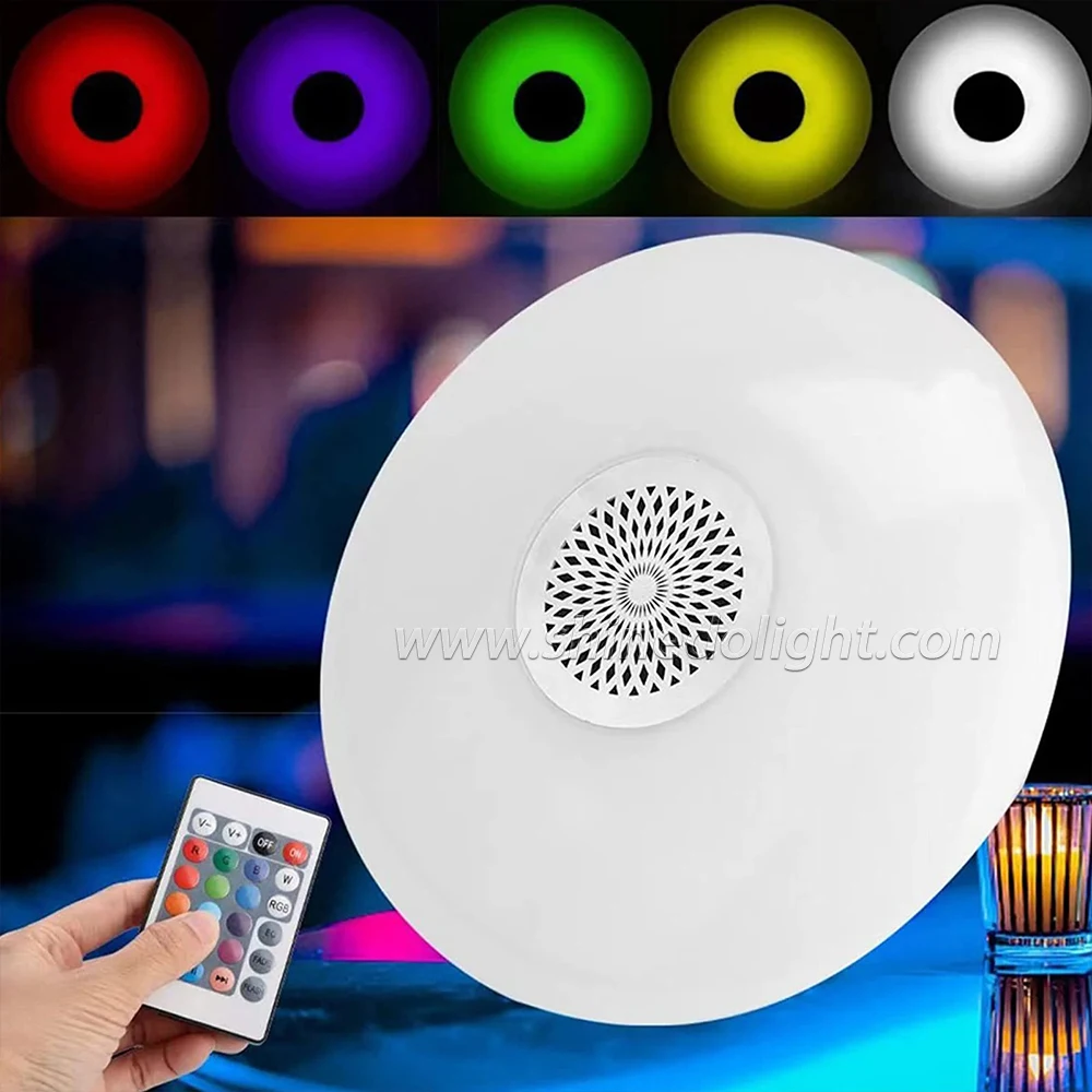 Smart Led Bulb Music Light RGB Colorful E27 Lamp Holder Remote Control Light Speaker Decoration Atmosphere Lamp