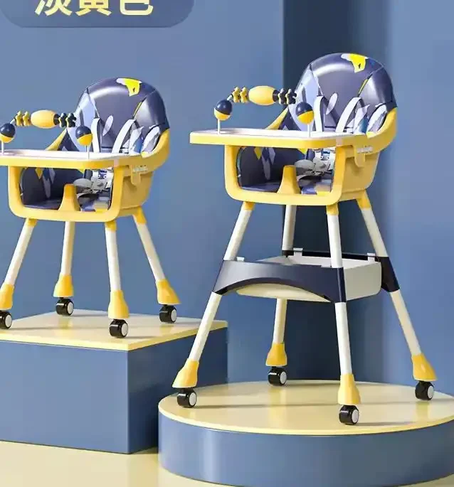 baby High Leg Feeding Chair With Safety Belt Adjustable  Baby High Chair Baby Feeding Chair