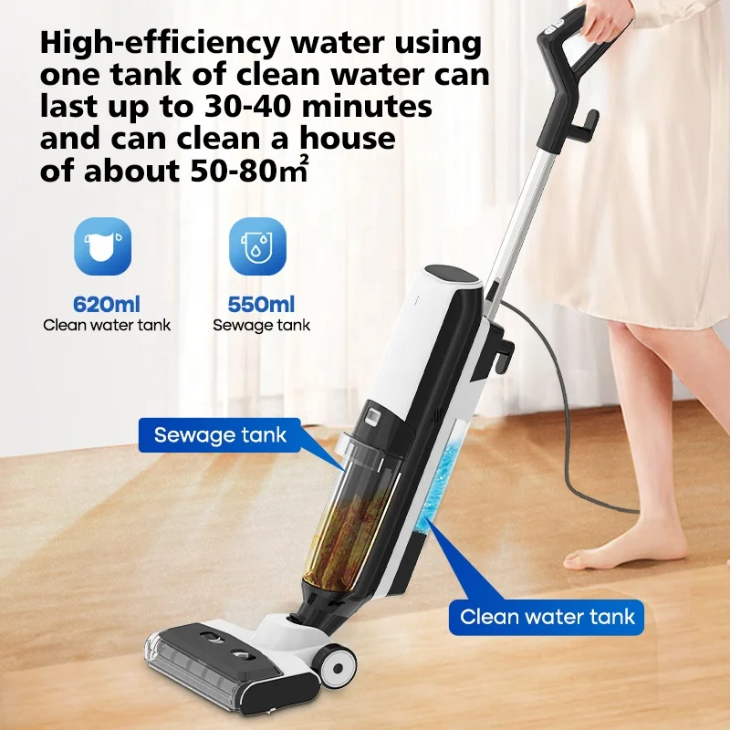 Электрический мокрый и сухой пылесос Haier с самоочищающимся щеточным двигателем для домашнего гостиничного использования функцией пара