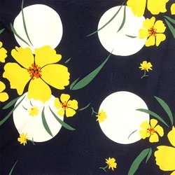 Woven 100% Polyester Fabric Satin Silk Printed Fabric For Skirt