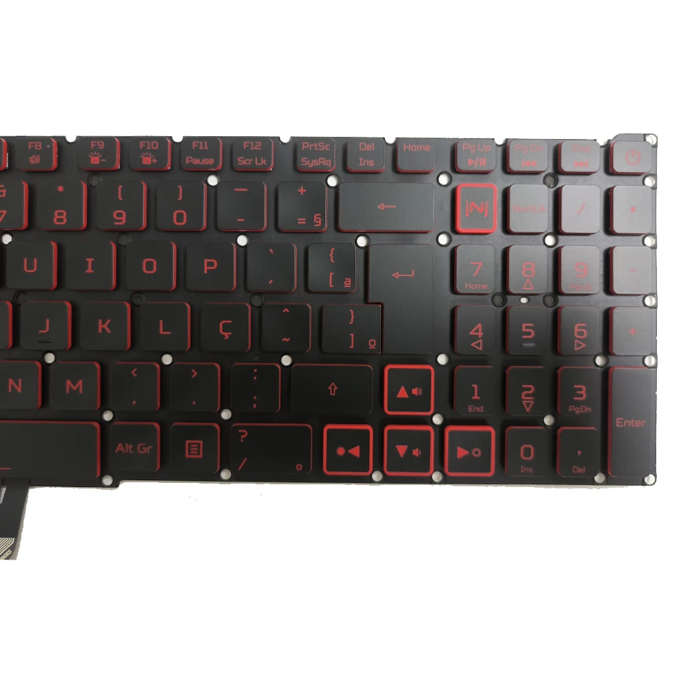 BR Brazil BRAZILIAN red backlight Keyboard for Acer Nitro 5 AN515-56 AN515-57 AN515-45  laptop