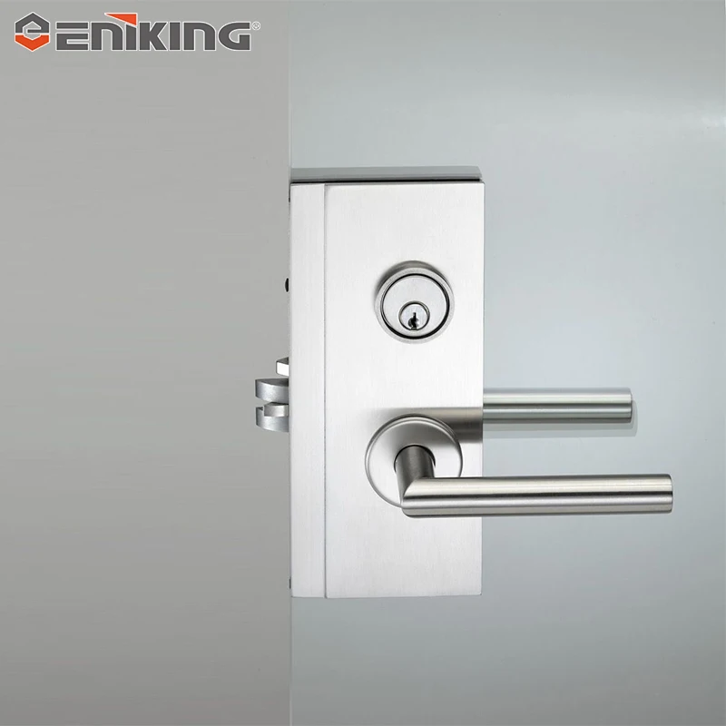 Steel Brass Cylinder Glass To Glass Central Door Lock Glass Lock