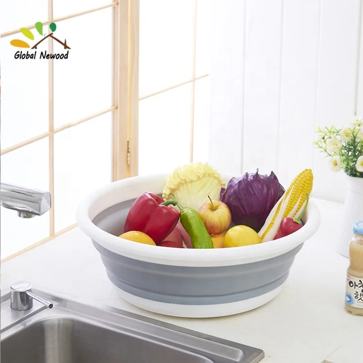 Collapsible Wash Basin for Baby Multipurpose Portable Baby Wash Basin Washing Up Basin for Home Kitchen Outdoor Travelling