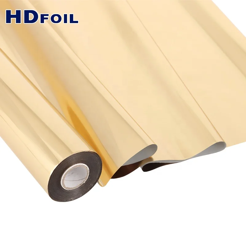 Gold Siver Hot Stamping Foil For Plastic Plate Foil For Hot Stamping used for Plastic Plates