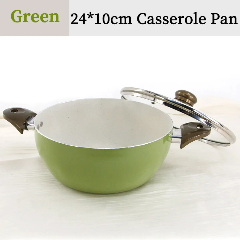 Non-Stick Pots Green Soup Pot Induction Pot Cookware Wholesale By Manufacturers